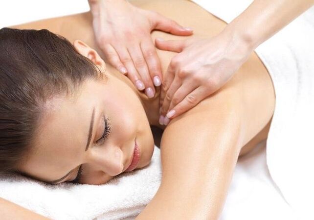 Manual massage procedure for cervical osteochondrosis